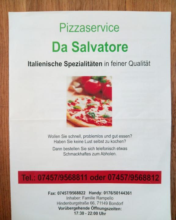 Pizza Service da Salvatore